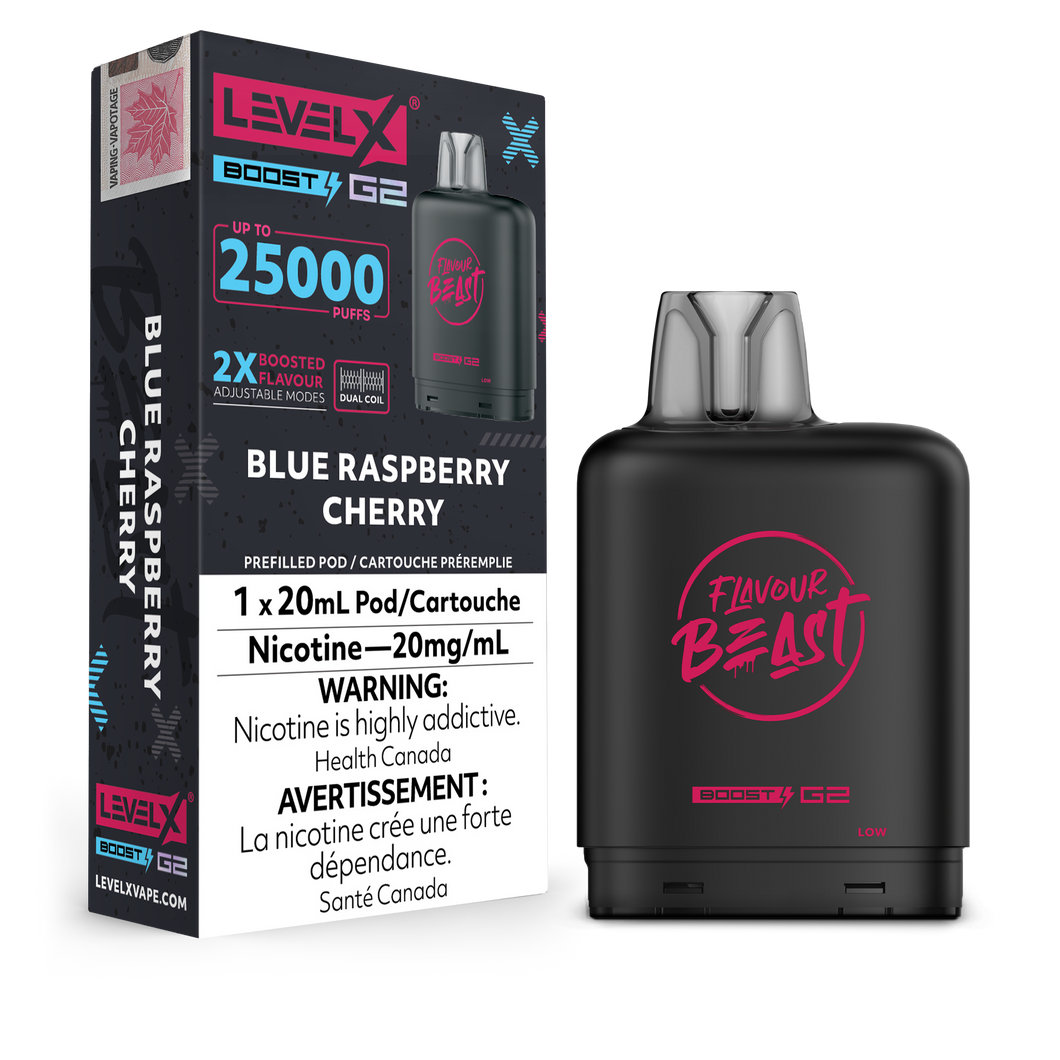 Level X BOOST G2 25k - Blue Raspberry Cherry