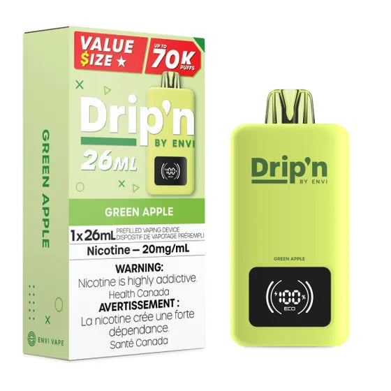 Drip'n 26ML Disposable - Green Apple