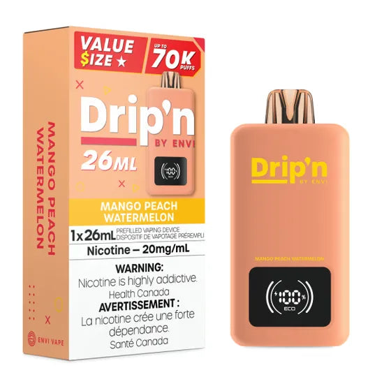 Drip'n 26ML Disposable - Mango Peach Watermelon