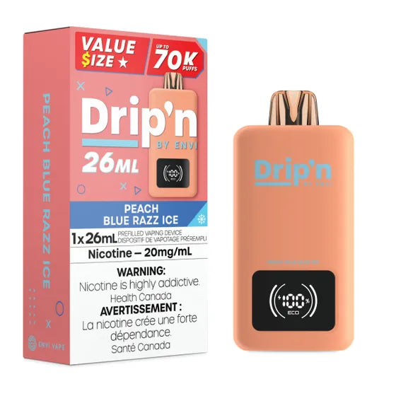 Drip'n 26ML Disposable - Peach Blue Razz Ice
