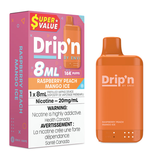 Drip'n Envi 8ML - Raspberry Peach Mango Ice
