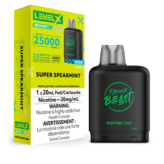 Level X BOOST G2 25k - Super Spearmint