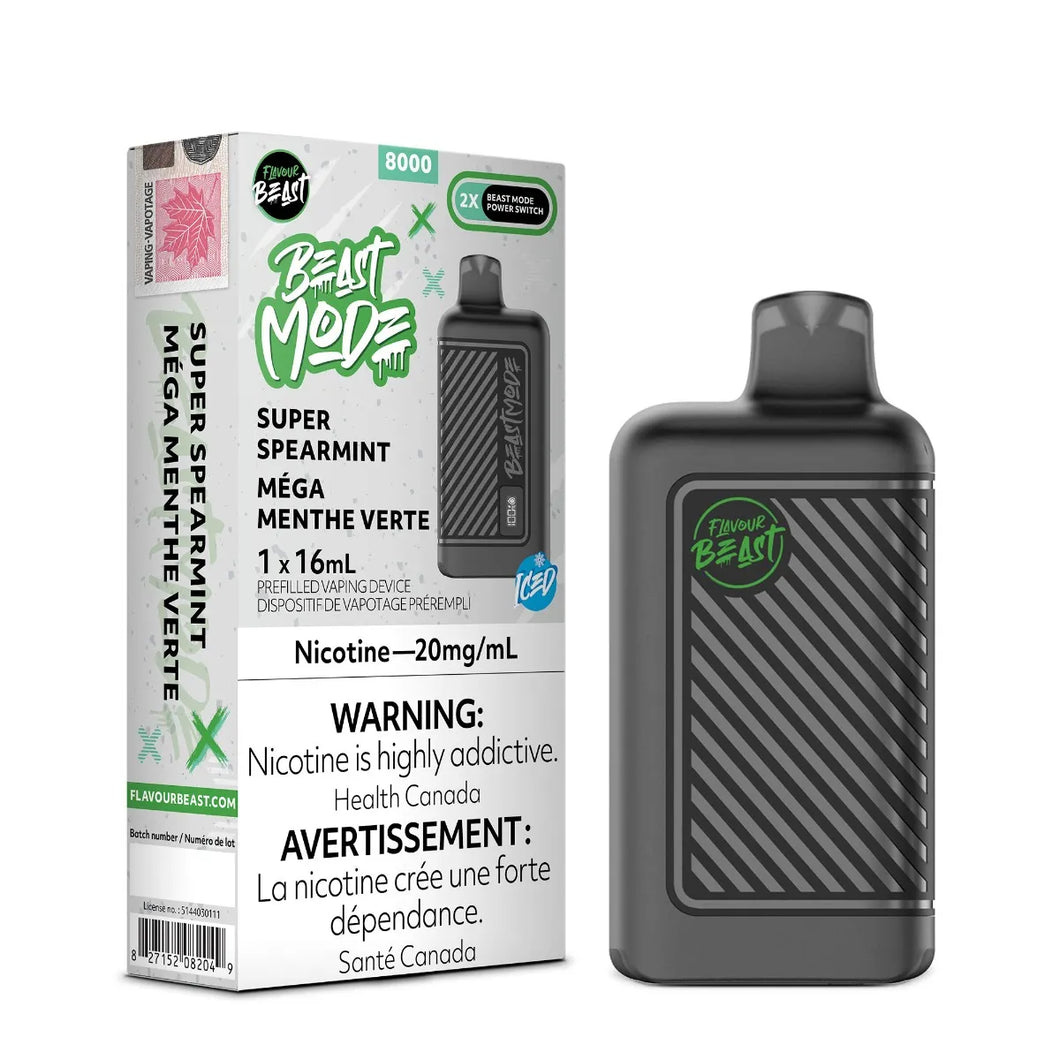 FLAVOUR BEAST BEAST MODE 8000 - Super Spearmint