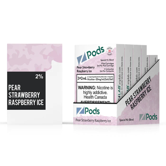 ZPODS Pear Strawberry Raspberry Ice