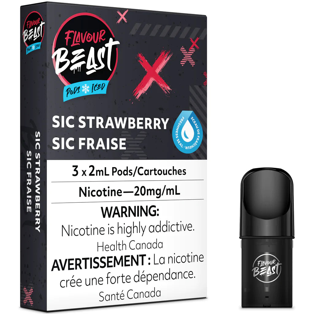 FLAVOUR BEAST PODS Sic Strawberry