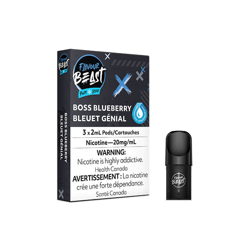FLAVOUR BEAST PODS Boss Blueberry Ice
