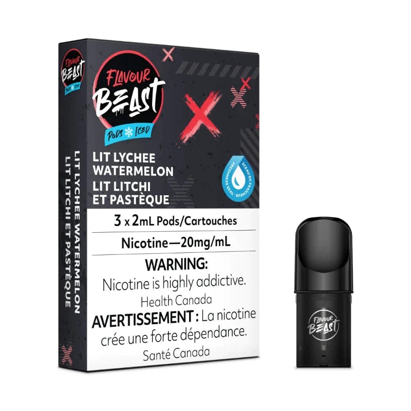 FLAVOUR BEAST PODS Lit Lychee Watermelon